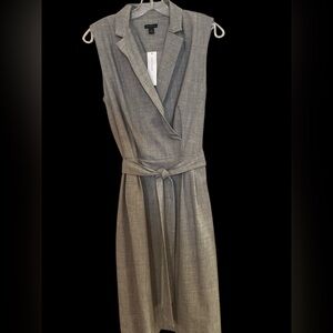 Ann Taylor Sleeveless Trench Style Dress Size 12 NWT